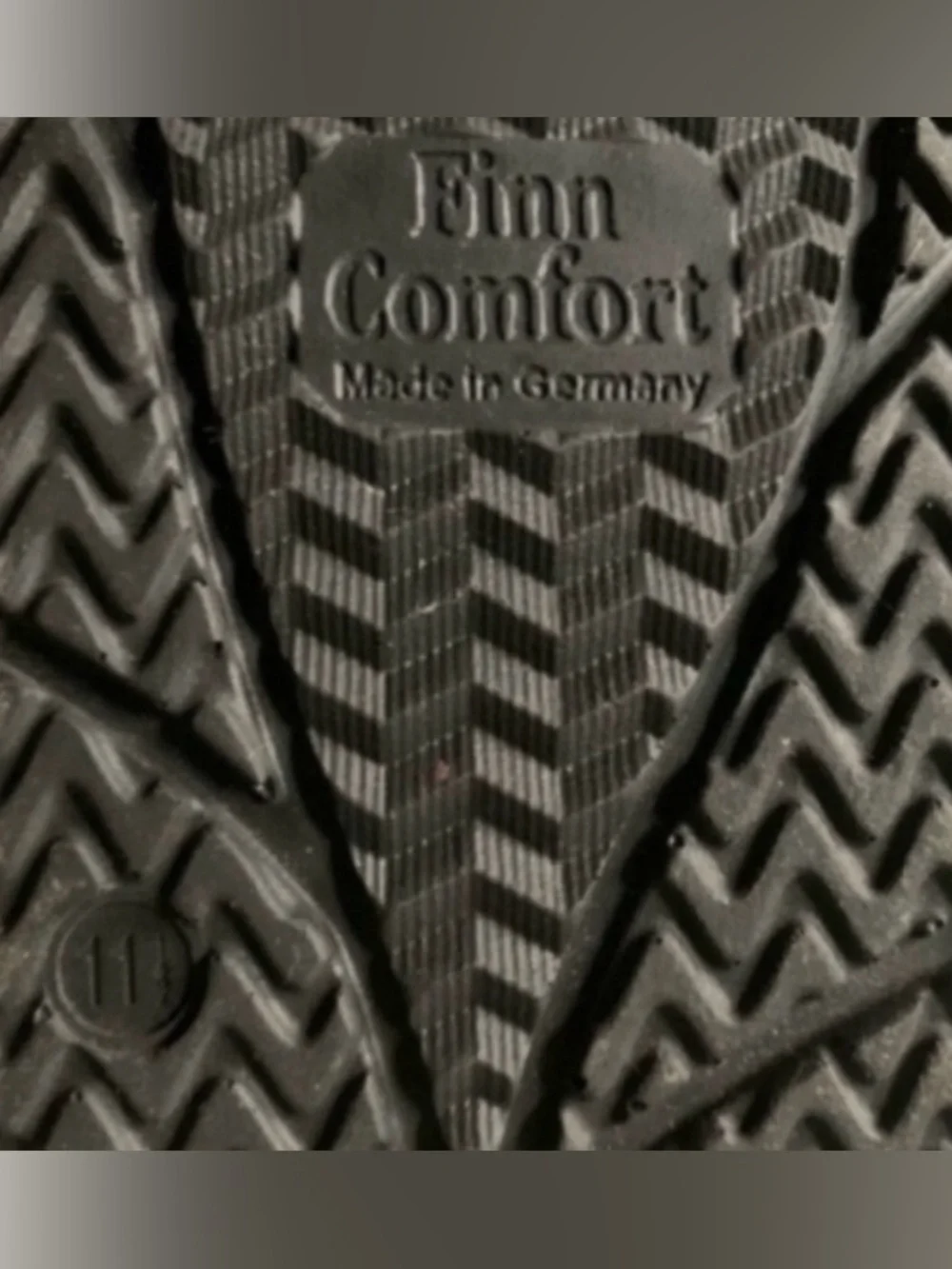 Finn Comfort Black Leather Lace-Up Shoes  Size 11.5 Wide